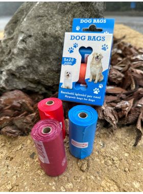 DOG BAGS - sacco igienico 3 ROTOLI